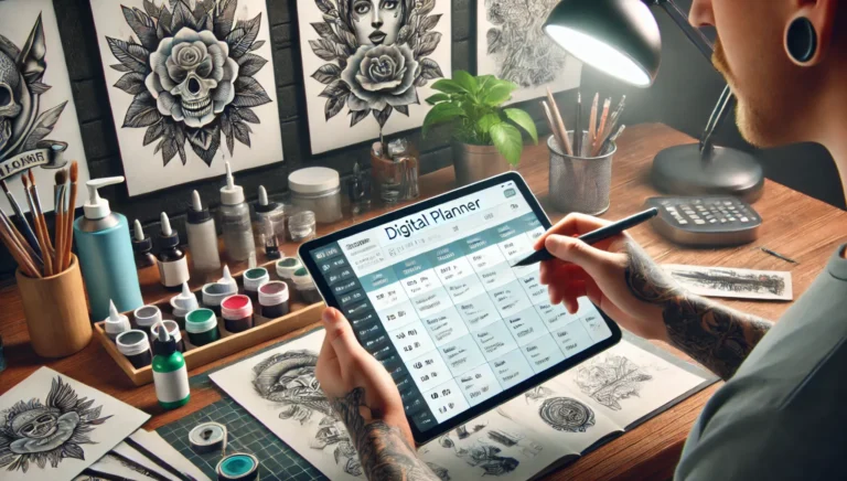 Tattoo Artists Keep Track of Bookings and Designs with a Digital Planner